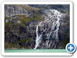 Prins Christian Sund waterfall